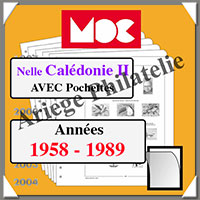 Nouvelle CALEDONIE II - Jeu de 1959  1989 - AVEC Pochettes (MC15NC-2 ou 310108)