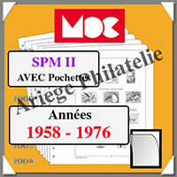 SAINT-PIERRE et MIQUELON II - Jeu de 1958  1976 - AVEC Pochettes (MC15PM-2 ou 321536)