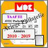 TERRES AUSTRALES III (Françaises) - Jeu de 2010 à 2019 - AVEC Pochettes (MC15TA-3 ou 343180) Moc