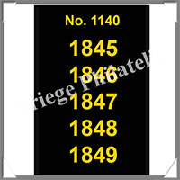 ETIQUETTE Autocollante - DATES  :1845  1849  (1140S)