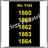 ETIQUETTE Autocollante - DATES : 1860 à 1864 (1143S) Safe