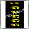 ETIQUETTE Autocollante - DATES : 1870 à 1874 (1145S) Safe
