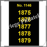ETIQUETTE Autocollante - DATES : 1875  1879 (1146S)