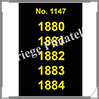 ETIQUETTE Autocollante - DATES : 1880 à 1884 (1147S) Safe