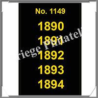 ETIQUETTE Autocollante - DATES : 1890  1894 (1149S)