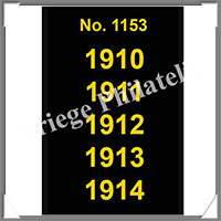 ETIQUETTE Autocollante - DATES : 1910  1914 (1153S)