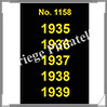 ETIQUETTE Autocollante - DATES : 1935 à 1939 (1158S) Safe