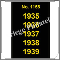 ETIQUETTE Autocollante - DATES : 1935  1939 (1158S)