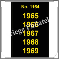 ETIQUETTE Autocollante - DATES : 1965  1969 (1164S)