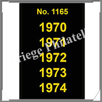 ETIQUETTE Autocollante - DATES : 1970  1974 (1165S)
