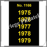 ETIQUETTE Autocollante - DATES : 1975  1979 (1166S)