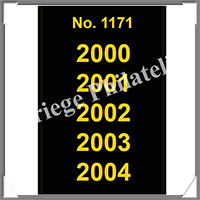 ETIQUETTE Autocollante - DATES : 2000  2004 (1171S)