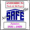 ANDORRE Française - Pack 1931 à 1959 - Timbres Courants (2032) Safe
