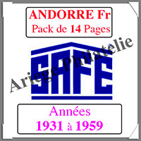 ANDORRE Franaise - Pack 1931  1959 - Timbres Courants (2032)
