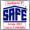 ANDORRE Française 2012 - Jeu Timbres Courants (2033-12) Safe