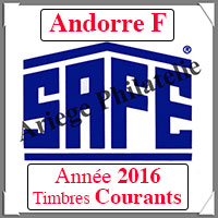 ANDORRE Franaise 2016 - Jeu Timbres Courants (2033-16)