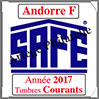 ANDORRE Française 2017 - Jeu Timbres Courants (2033-17) Safe