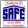 ANDORRE Française 2018 - Jeu Timbres Courants (2033-18) Safe