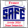 FRANCE 2016 - Jeu Timbres Courants - 2 ème Semestre sans Plaquette (2137/162) Safe