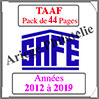 TERRES AUSTRALES Françaises - Pack 2012 à 2019 - Timbres Courants (2171-4) Safe