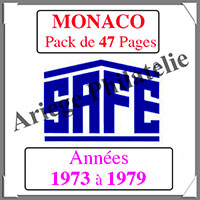 MONACO - Pack 1973  1979 - Timbres Courants (2208-1)