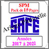 SAINT-PIERRE et MIQUELON - Pack 2017 à 2021 - Timbres Courants (2480-2) Safe