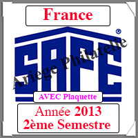FRANCE 2013 - Jeu Timbres Courants - 2 me Semestre avec Plaquette (2913-2)