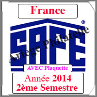 FRANCE 2014 - Jeu Timbres Courants - 2 me Semestre avec Plaquette (2914-2)