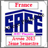 FRANCE 2015 - Jeu Timbres Courants - 2 ème Semestre avec Plaquette (2915-2) Safe