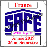 FRANCE 2019 - Jeu Timbres Courants - 2 me Semestre avec Plaquette (2919-2)