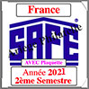 FRANCE 2021 - Jeu Timbres Courants - 2 ème Semestre avec Plaquette (2921-2) Safe