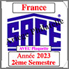 FRANCE 2023 - Jeu Timbres Courants - 2 ème Semestre avec Plaquette (2923-2) Safe