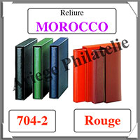 Reliure MOROCCO - ROUGE - Reliure sans Etui  (704-2)