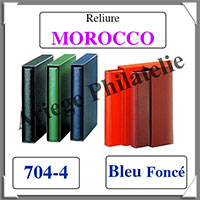 Reliure MOROCCO - BLEU Fonc - Reliure sans Etui  (704-4)