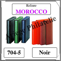Reliure MOROCCO - NOIR - Reliure sans Etui  (704-5)