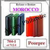 Reliure MOROCCO - POURPRE - Reliure AVEC Etui  (704-712-1) Safe