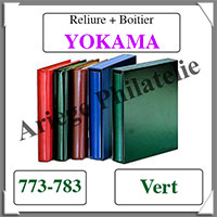 Reliure YOKAMA - VERT - Reliure AVEC Etui  (773-783)