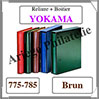 Reliure YOKAMA - BRUN - Reliure AVEC Etui  (775-785) Safe