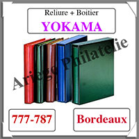 Reliure YOKAMA - BORDEAUX - Reliure AVEC Etui  (777-787)