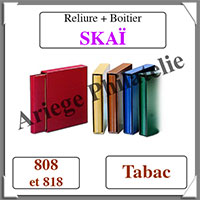 Reliure SKA - TABAC - Reliure AVEC Etui  (808-818)