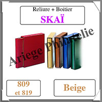 Reliure SKA - BEIGE - Reliure AVEC Etui  (809-819)