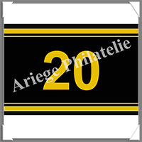 ETIQUETTE Autocollante - CHIFFRE 20 (Chiffre 20)