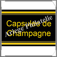 ETIQUETTE Autocollante - CAPSULES de CHAMPAGNE (Champagne)