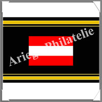 ETIQUETTE Autocollante - DRAPEAU - AUTRICHE (Drapeau AUTRICHE)
