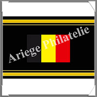 ETIQUETTE Autocollante - DRAPEAU - BELGIQUE (Drapeau BELGIQUE)