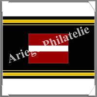 ETIQUETTE Autocollante - DRAPEAU - LETTONIE (Drapeau LETTONIE)