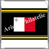 ETIQUETTE Autocollante - DRAPEAU - MALTE (Drapeau MALTE) Safe