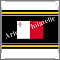 ETIQUETTE Autocollante - DRAPEAU - MALTE (Drapeau MALTE)