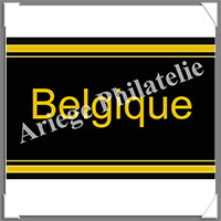 ETIQUETTE Autocollante - PAYS - BELGIQUE (Pays Belgique)