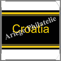 ETIQUETTE Autocollante - PAYS - CROATIE (Pays Croatie)